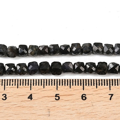 Natural Iolite Beads Strands G-B171-A03-4x4mm-1