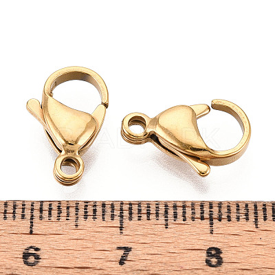 304 Stainless Steel Lobster Claw Clasps STAS-T065-15mm-34G-1
