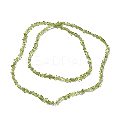 Natural Peridot Beads Strands G-E607-A06-1