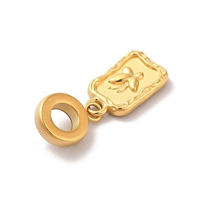 Ion Plating(IP) 304 Stainless Steel European Dangle Charms STAS-G308-08G-1
