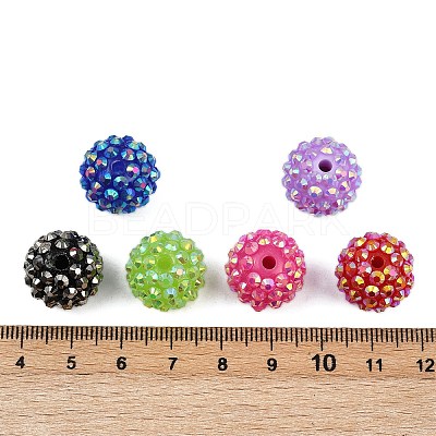 AB-Color Resin Rhinestone Beads RESI-S315-14x16-M-1