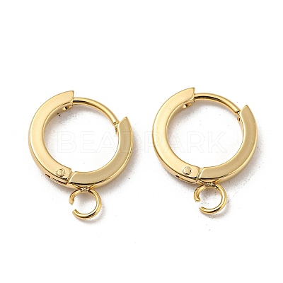 201 Stainless Steel Huggie Hoop Earrings Findings STAS-A167-01F-G-1