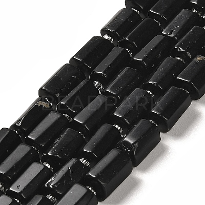 Natural Black Tourmaline Beads Strands G-N327-06-14A-1