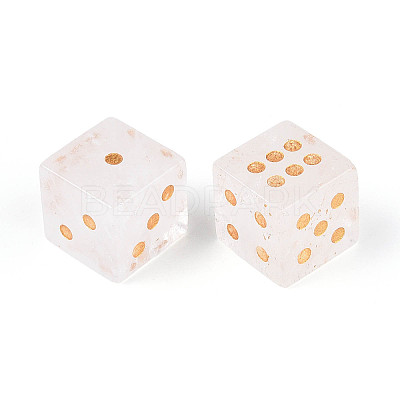 Natural Quartz Crystal Carved Cube Dice T144-07D-1