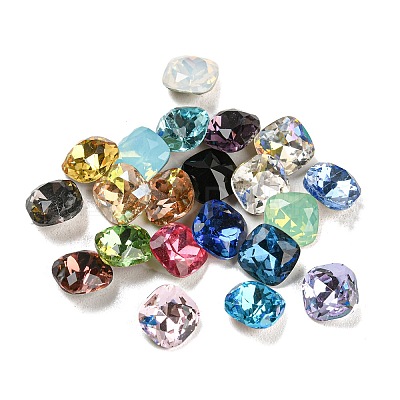 K9 Glass Rhinestone Cabochons GLAA-A006-28-1