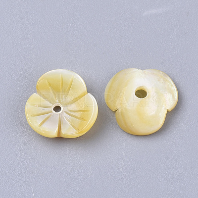 Yellow Shell Beads SSHEL-S251-39-1