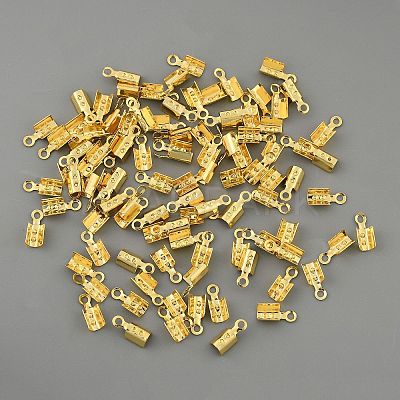 Brass Cord Ends FIND-WH0152-916B-G-1