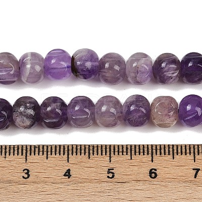 Natural Amethyst Beads Strands G-Z080-B04-8x6mm-1