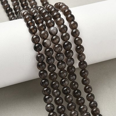 Natural Smoky Quartz Beads Strands G-G184-A04-02-1