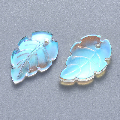 Transparent Glass Pendants GLAA-T016-10-1