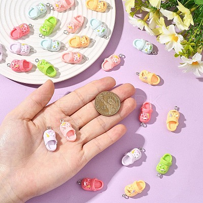20Pcs Opaque Resin Pendants RESI-YW0005-49-1