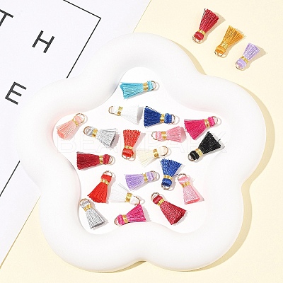 20Pcs Handmade Polycotton(Polyester Cotton) Tassel Decorations FIND-FS0003-27L-1