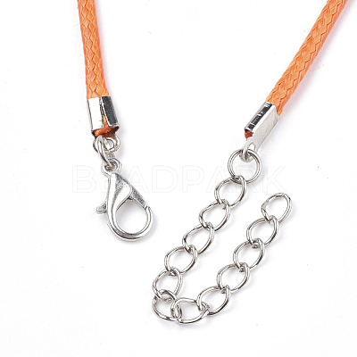 Waxed Cord Necklace Making X-NCOR-T001-32-1