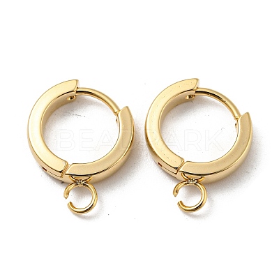 201 Stainless Steel Huggie Hoop Earrings Findings STAS-A167-01M-G-1
