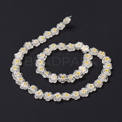 Handmade Millefiori Glass Bead Strands LAMP-J035-10mm-48-1