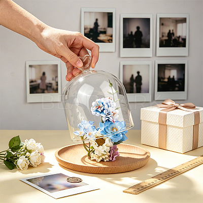 Heart Arch Glass Dome Cover DIY-WH0933-20E-1