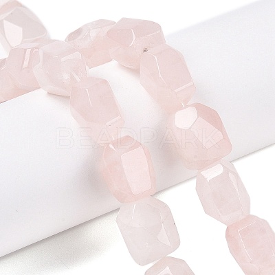 Natural Rose Quartz Beads Strands G-N342-142-1