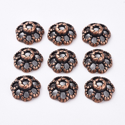 Tibetan Style Bead Caps LS-RLF0761Y-NF-1