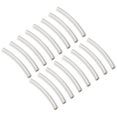 30Pcs 925 Sterling Silver Tube Beads STER-PH0001-43-1