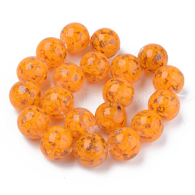 Handmade Gold Sand Lampwork Beads LAMP-S194-008C-07-1