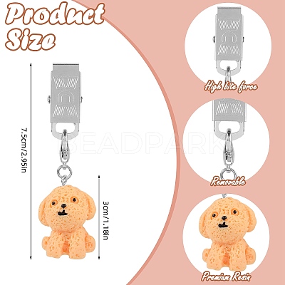 8Pcs Dog Resin Tablecloth Weights HJEW-SW00128-15-1