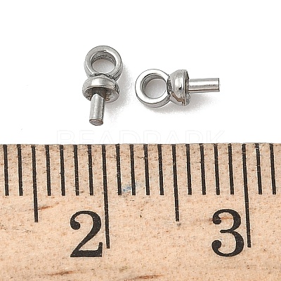 304 Stainless Steel Cup Pearl Peg Bails Pin Pendants STAS-L300-004A-P-1