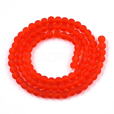 Transparent Glass Beads Strands LS-GLAA-T032-T4mm-MD09-1