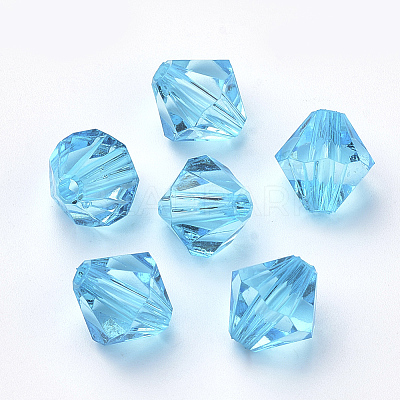 Transparent Acrylic Beads X1-TACR-S146-4mm-15-1