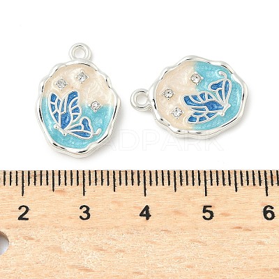 Alloy Enamel Pendants PALLOY-F316-09S-1