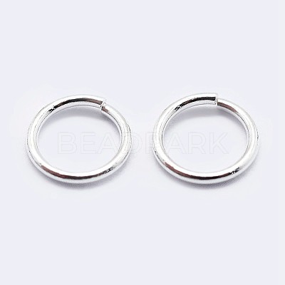 925 Sterling Silver Saw Cut Open Jump Rings STER-F036-02S-0.9x5mm-1