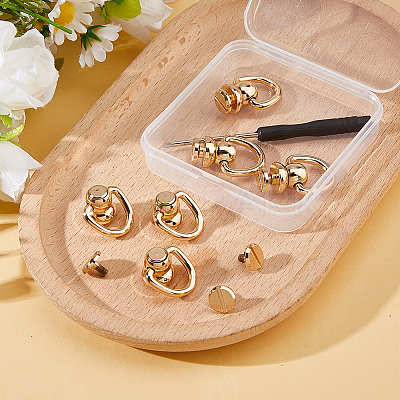 6Pcs Brass Decorative Rivets KK-HS0015-87KCG-1