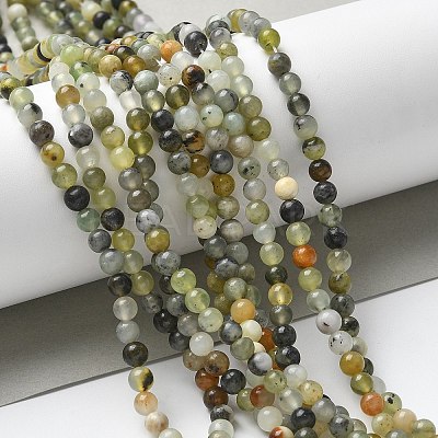 Natural New Jade Beads Strands G-F591-16-5MM-1