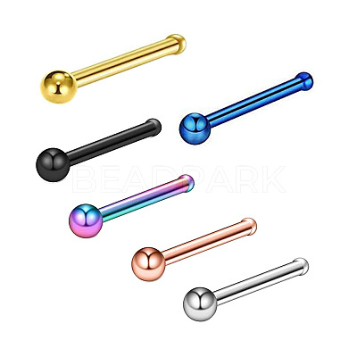 304 Stainless Steel Round Ball Nose Bone Rings WG2C4E4-03-1