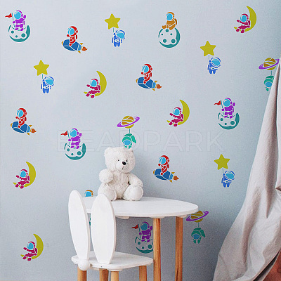 PET Hollow Out Drawing Painting Stencils DIY-WH0391-0345-1