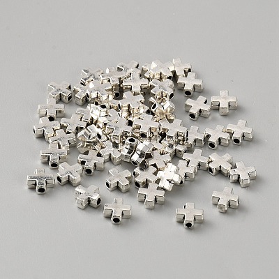 Cross Tibetan Style Alloy Beads FIND-WH00670-142-1