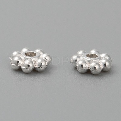 Alloy Beads Daisy Spacer Beads LF1249Y-01S-RS-1