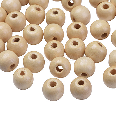 Natural Wood Beads TB12mmY-13-1
