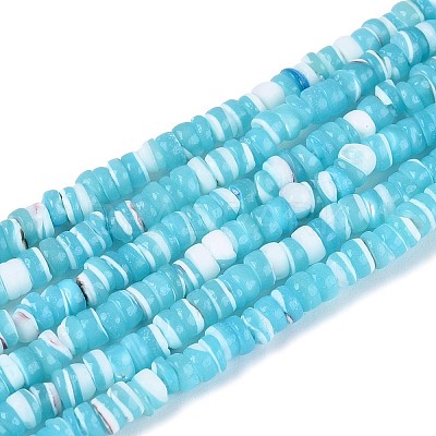 Natural Trochid Shell/Trochus Shell Beads Strands SSHEL-N040-21B-1