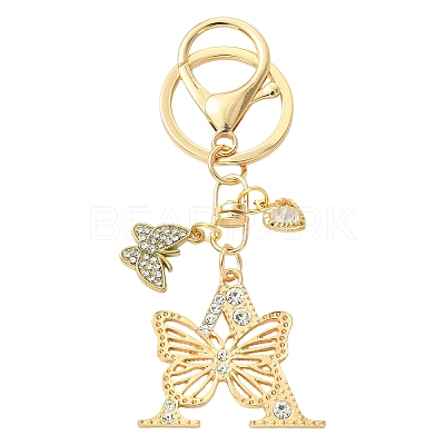 Alloy Rhinestone & Iron Keychain KEYC-YW00279-06-1