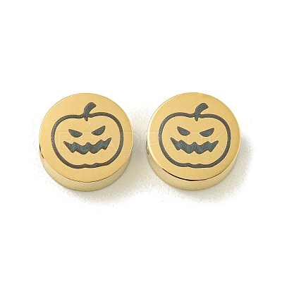 Halloween 304 Stainless Steel Beads STAS-U017-01G-D-1