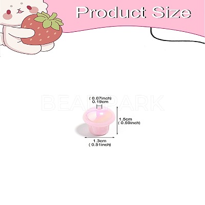 Opaque Acrylic Beads FIND-CJC0010-85-1