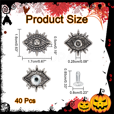 40 Sets Alloy Collision Rivets FIND-WR0010-23-1