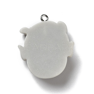 Halloween Opaque Resin Pendants X-RESI-B011-06-1