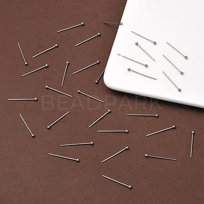 Tarnish Resistant 304 Stainless Steel Ball Head pins STAS-M010-20mm-01-1