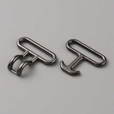 Alloy Snap Lock Clasps PALLOY-WH0107-01A-B-1