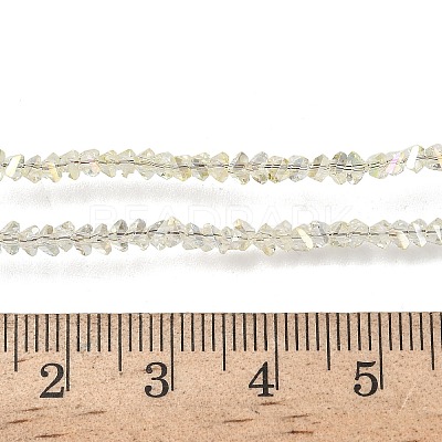 Electroplate Transparent Glass Beads Strands EGLA-P061-04C-AB17-1