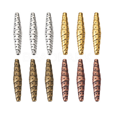 Tibetan Style Alloy Beads TIBEB-TA0001-23-RS-1