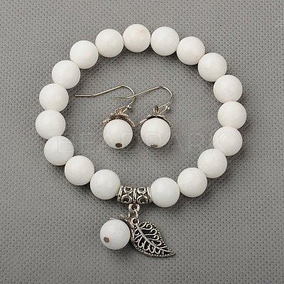 Natural & Synthetic Gemstone Jewelry Sets SJEW-JS00696-1