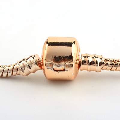 Brass European Style Bracelets for Jewelry Making KK-R031-03-1