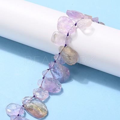 Rough Raw Natural Ametrine Beads Strands G-G010-08-1